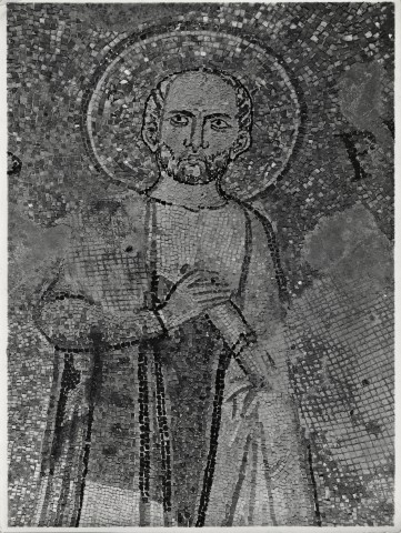 Zigrossi, Giuseppe — Anonimo romano sec. VII - S. Stefano Rotondo, mosaico: San Primo — particolare